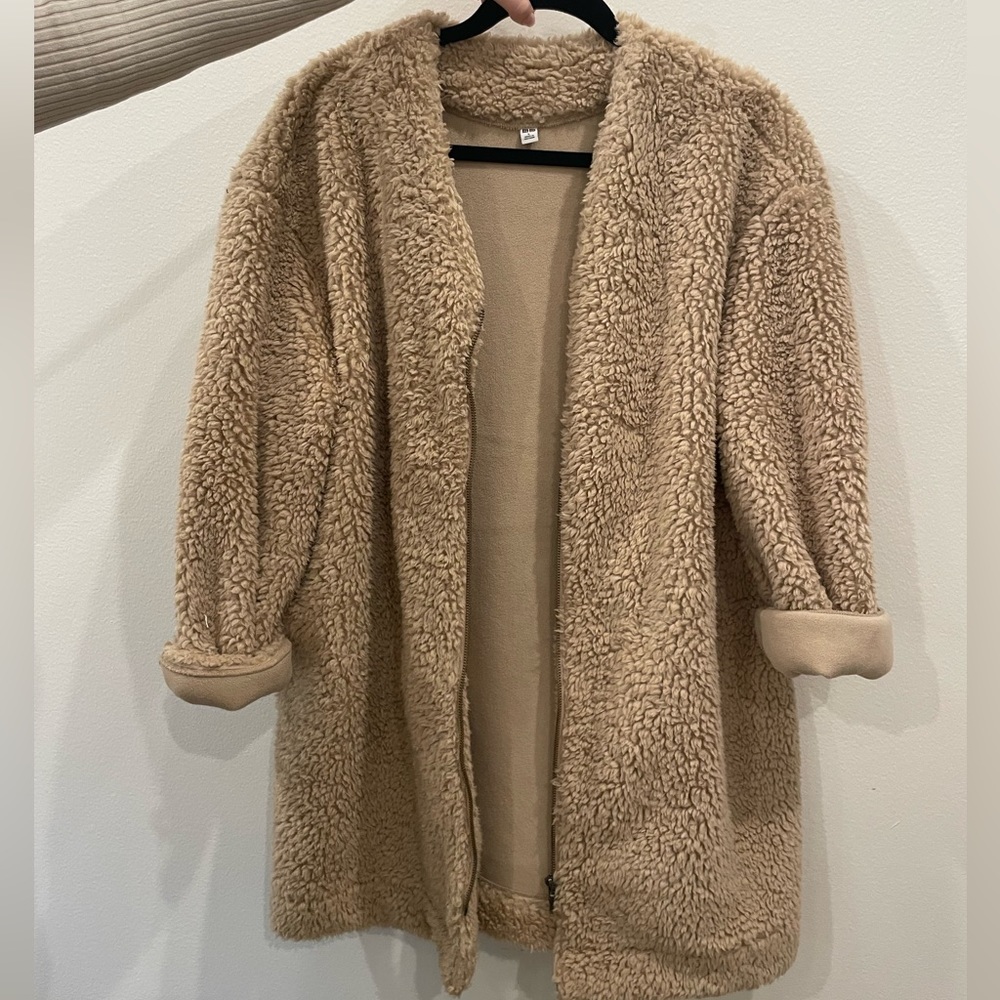 Sherpa fuzzy coat